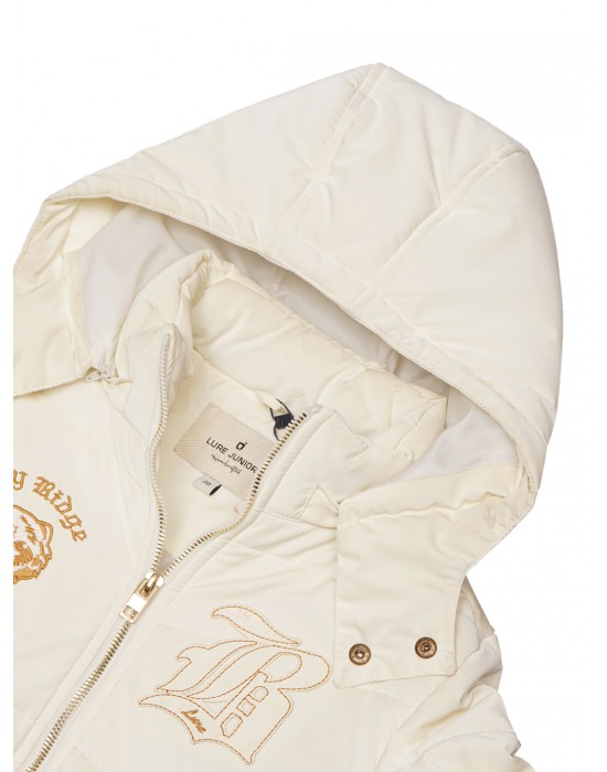 Quilted Boys Jacket Quilted Metallic White Jacket 